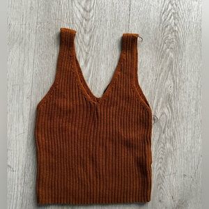 Cute brown crop top